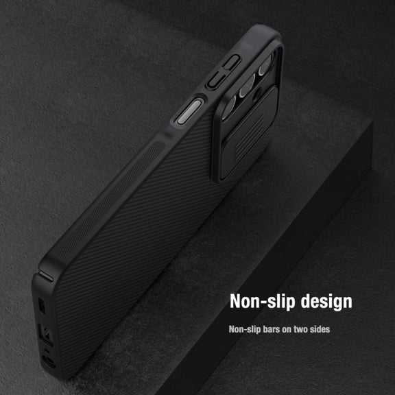 For Samsung Galaxy A25 NILLKIN Black Mirror Series Camshield PC Phone Case(Black)