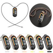 For Xiaomi Mi Band 8 / 9 / 9 NFC Mijobs Metal Pendant Stainless Steel Watch Necklace(Rose Gold)