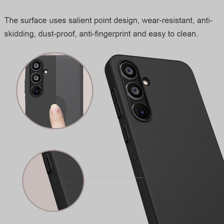 For Samsung Galaxy A35 NILLKIN Frosted PC Phone Case(Black) - Galaxy Phone Cases by NILLKIN | Online Shopping South Africa | PMC TechLife | Buy Now Pay Later Mobicred