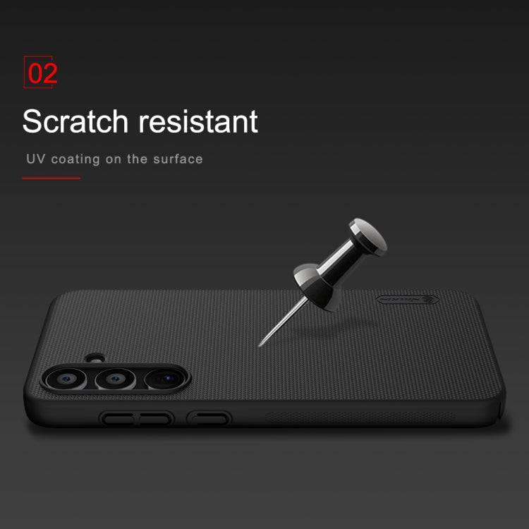 For Samsung Galaxy A35 NILLKIN Frosted PC Phone Case(Black) - Galaxy Phone Cases by NILLKIN | Online Shopping South Africa | PMC TechLife | Buy Now Pay Later Mobicred