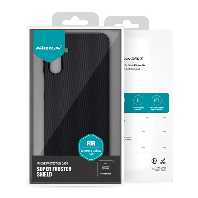 For Samsung Galaxy A25 NILLKIN Frosted PC Phone Case(Black) - Galaxy Phone Cases by NILLKIN | Online Shopping South Africa | PMC TechLife