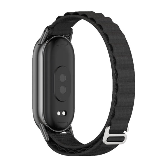 For Xiaomi Mi Band 8 / 9 / 9 NFC Mijobs Nylon Breathable Watch Band(Black)