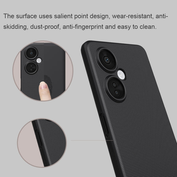 For OnePlus Nord CE 3 Lite NILLKIN Frosted PC Phone Case(Red)