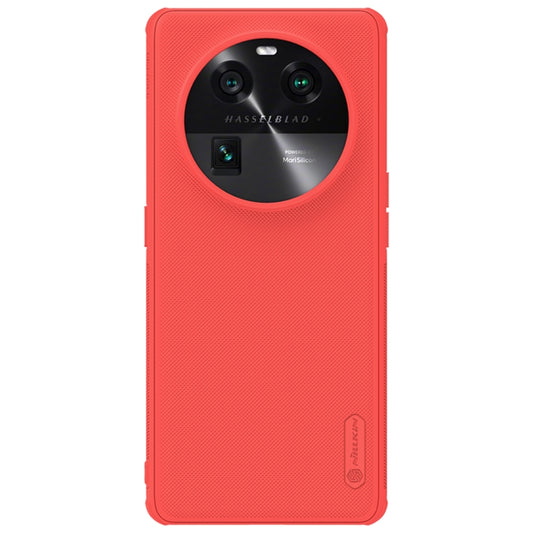 For OPPO Find X6 NILLKIN Frosted Shield Pro PC + TPU Phone Case(Red) - OPPO Cases by NILLKIN | Online Shopping South Africa | PMC Jewellery | Buy Now Pay Later Mobicred