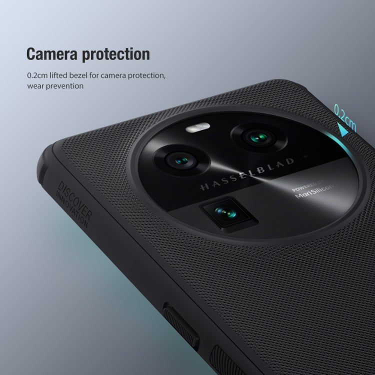 For OPPO Find X6 NILLKIN Frosted Shield Pro PC + TPU Phone Case(Red)
