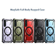 For Samsung Galaxy S22 5G Armor Series Holder Phone Case(Red)