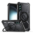 For Samsung Galaxy S22+ 5G Armor Series Holder Phone Case(Black) - free shipping - PMC TechLife - Order now!