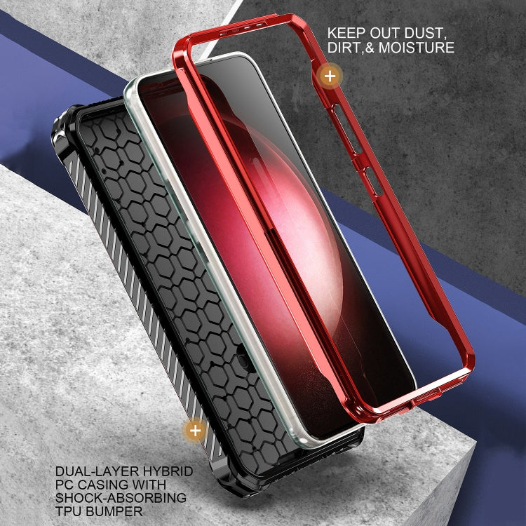 For Samsung Galaxy S21 5G Armor Series Holder Phone Case(Light Purple)