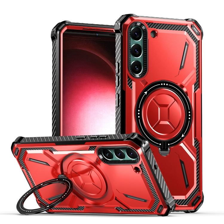 For Samsung Galaxy S21+ 5G Armor Series Holder Phone Case(Red) - free shipping - PMC TechLife - Order now!