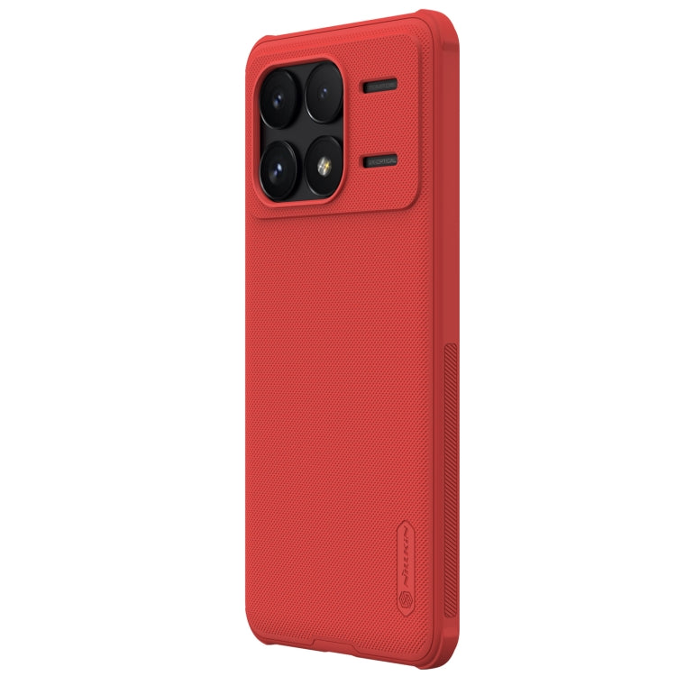 For Xiaomi Redmi K70 / K70 Pro NILLKIN Frosted Shield Pro PC + TPU Phone Case(Red) - Xiaomi Cases by NILLKIN | Online Shopping South Africa | PMC TechLife | Buy Now Pay Later Mobicred