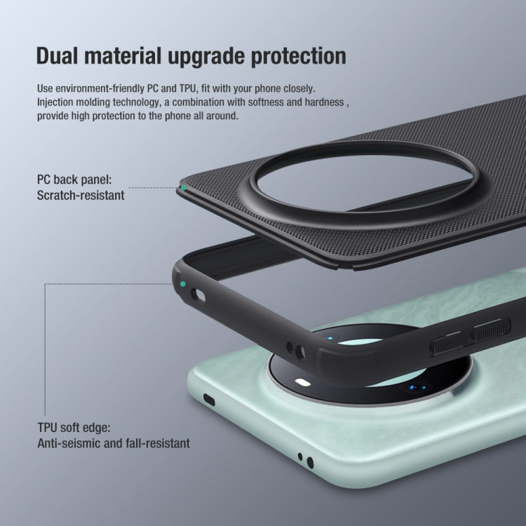 For Huawei Mate 60 Pro NILLKIN Frosted Shield Pro PC + TPU Phone Case(Blue)
