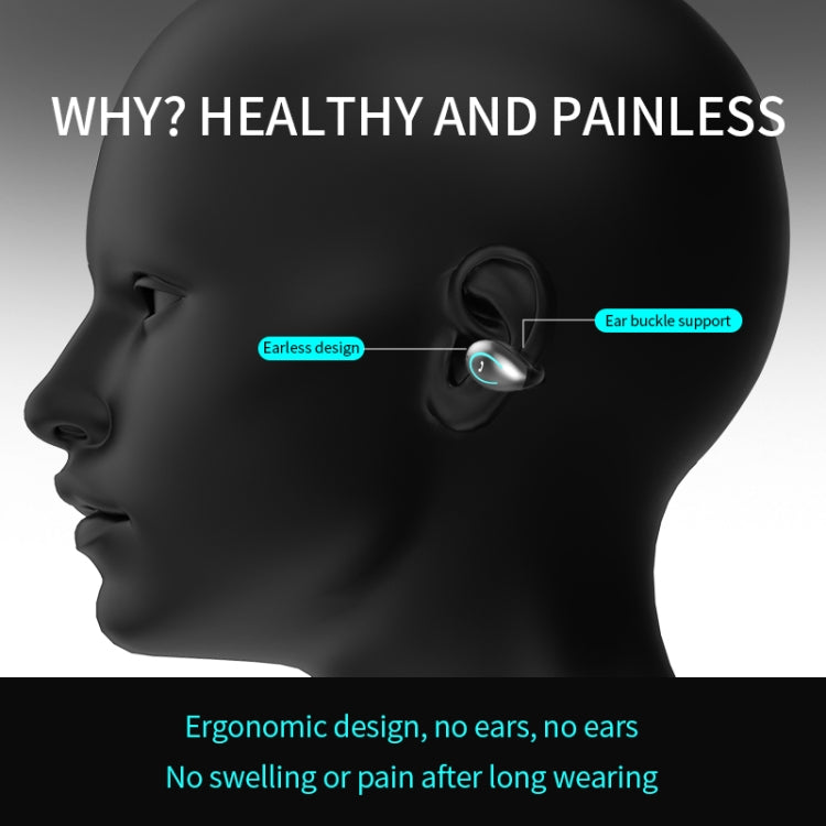 YX08 Ultra-light Ear-hook Stereo Wireless V5.0 Bluetooth Earphones(White) - Bluetooth Earphone by PMC TechLife | Online Shopping South Africa | PMC TechLife