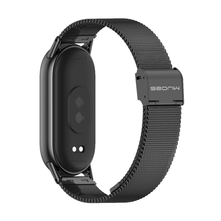 For Xiaomi Smart Band 10 / 9 / 8 Mijobs Milan Buckle Metal Stainless Steel Watch Band(Black) - free shipping - PMC TechLife - Order now!