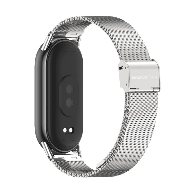 For Xiaomi Smart Band 10 / 9 / 8 Mijobs Milan Buckle Metal Stainless Steel Watch Band(Silver) - free shipping - PMC TechLife - Order now!