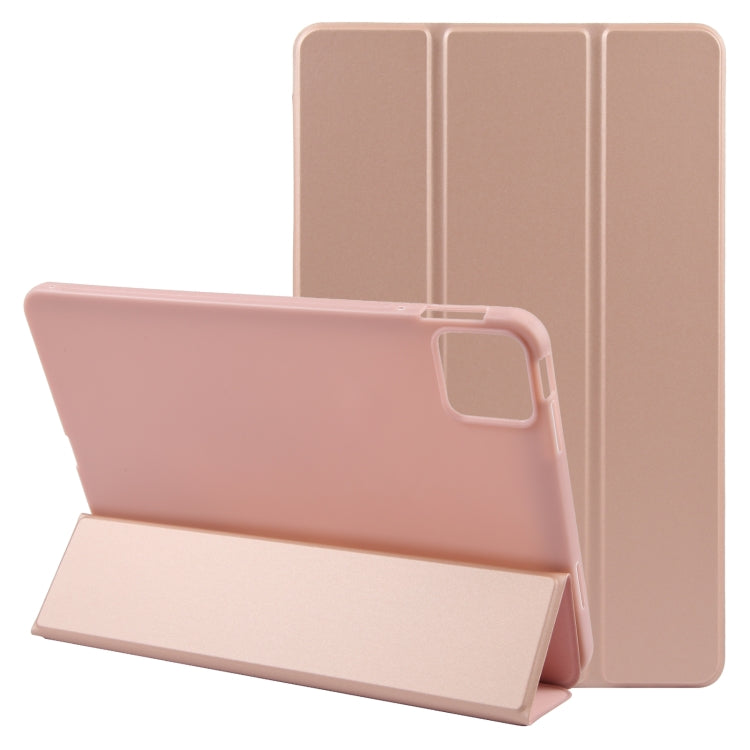 For Xiaomi Pad 6 / Pad 6 Pro Three-fold Holder Flip Tablet Leather Case(Rose Gold) - free shipping - PMC TechLife - Order now!