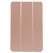 For Xiaomi Pad 6 / Pad 6 Pro Three-fold Holder Flip Tablet Leather Case(Rose Gold)