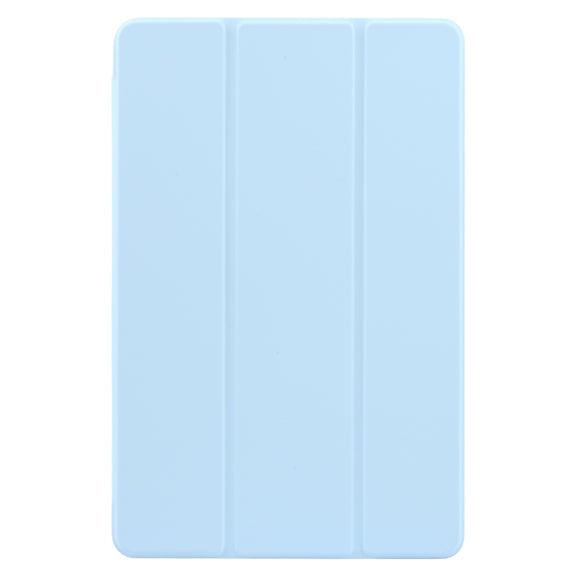 For Xiaomi Pad 6 / Pad 6 Pro Three-fold Holder Flip Tablet Leather Case(Sky Blue)