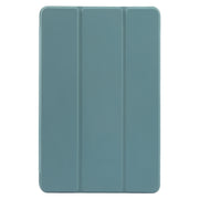 For Xiaomi Pad 6 / Pad 6 Pro Three-fold Holder Flip Tablet Leather Case(Dark Green)