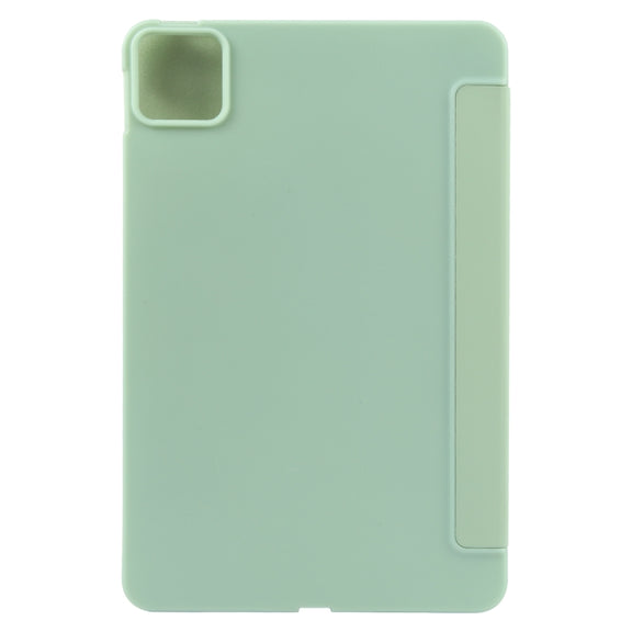 For Xiaomi Pad 6 / Pad 6 Pro Three-fold Holder Flip Tablet Leather Case(Mint Green)