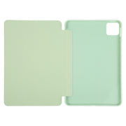 For Xiaomi Pad 6 / Pad 6 Pro Three-fold Holder Flip Tablet Leather Case(Mint Green)