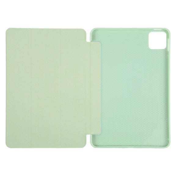 For Xiaomi Pad 6 / Pad 6 Pro Three-fold Holder Flip Tablet Leather Case(Mint Green)