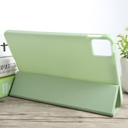 For Xiaomi Pad 6 / Pad 6 Pro Three-fold Holder Flip Tablet Leather Case(Mint Green)