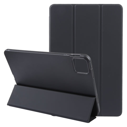 For Xiaomi Pad 6 / Pad 6 Pro Three-fold Holder Flip Tablet Leather Case(Black) - free shipping - PMC Jewellery - Order now!