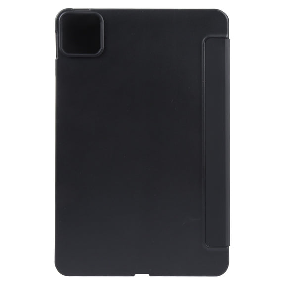 For Xiaomi Pad 6 / Pad 6 Pro Three-fold Holder Flip Tablet Leather Case(Black)