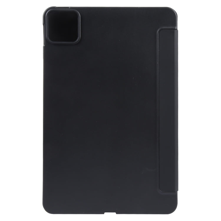 For Xiaomi Pad 6 / Pad 6 Pro Three-fold Holder Flip Tablet Leather Case(Black)