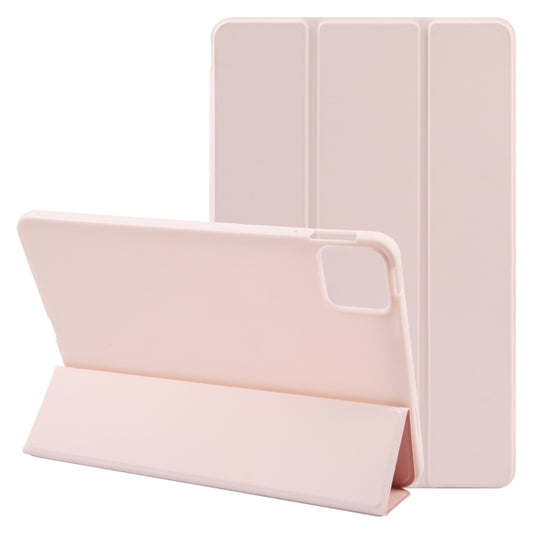 For Xiaomi Pad 6 / Pad 6 Pro Three-fold Holder Flip Tablet Leather Case(Light Pink) - free shipping - PMC Jewellery - Order now!
