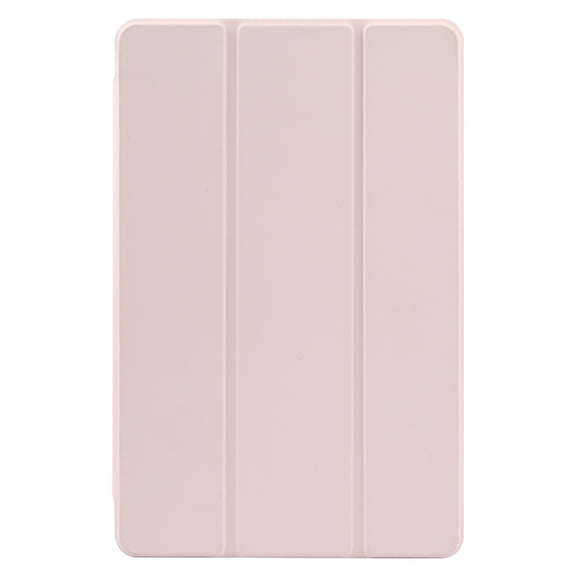 For Xiaomi Pad 6 / Pad 6 Pro Three-fold Holder Flip Tablet Leather Case(Light Pink)