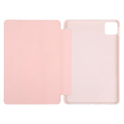 For Xiaomi Pad 6 / Pad 6 Pro Three-fold Holder Flip Tablet Leather Case(Light Pink)
