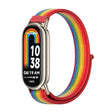 For Xiaomi Mi Band 8 / 9 / 9 NFC Mijobs Breathable Nylon Loop Watch Band(Rainbow Light Gold) - Watch Bands by MIJOBS | Online Shopping South Africa | PMC TechLife | Buy Now Pay Later Mobicred