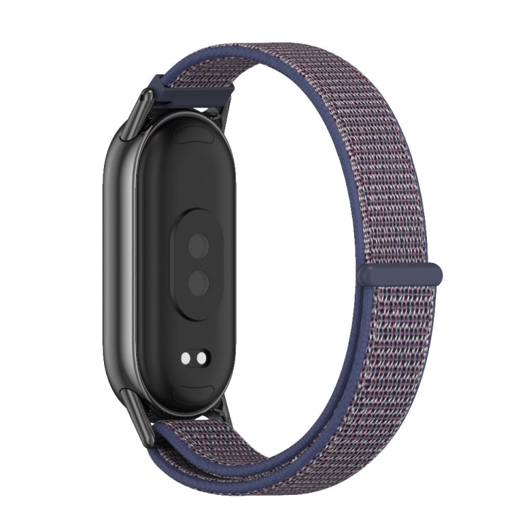 For Xiaomi Mi Band 8 / 9 / 9 NFC Mijobs Breathable Nylon Loop Watch Band(Midnight Blue Black) - Watch Bands by MIJOBS | Online Shopping South Africa | PMC TechLife | Buy Now Pay Later Mobicred