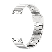For Xiaomi Smart Band 10 / 9 / 8 Mijobs Bamboo Buckle Stainless Steel Watch Band(Silver)