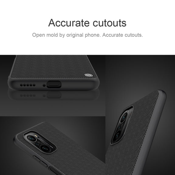 For Xiaomi Redmi K40 / K40 Pro / K40 Pro+ NILLKIN Shockproof TPU + PC Textured Phone Case(Black)