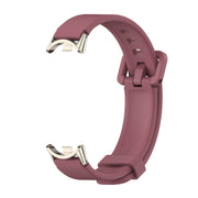 For Xiaomi Mi Band 8 / 9 / 9 NFC Mijobs Silicone Breathable Watch Band(Wine Red+Light Gold)