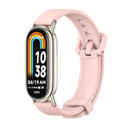For Xiaomi Mi Band 8 / 9 / 9 NFC Mijobs Silicone Breathable Watch Band(Pink Light Gold)