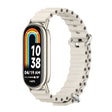 For Xiaomi Smart Band 10 / 9 / 8 Mijobs Marine Silicone Breathable Watch Band(Grey Light Gold) - free shipping - PMC TechLife - Order now!