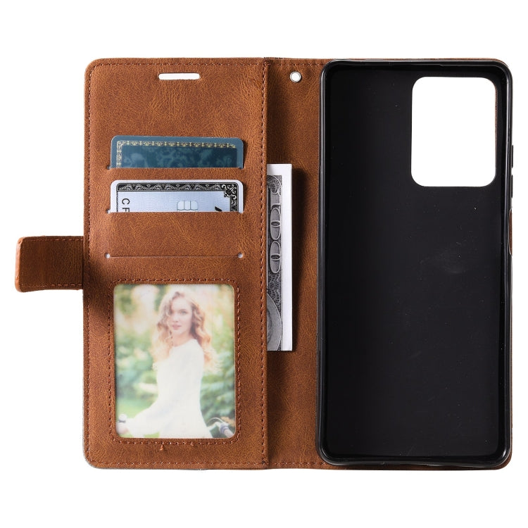 For Redmi Note 12 Pro 5G Global Skin Feel Splicing Horizontal Flip Leather Phone Case(Brown) - free shipping - PMC TechLife - Order now!