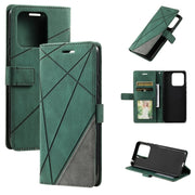 For Xiaomi 13 Pro Skin Feel Splicing Horizontal Flip Leather Phone Case(Green)