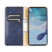 For Nokia C12 Gloss Oil Solid Color Magnetic Leather Phone Case(Brown)
