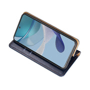 For Nokia C12 Gloss Oil Solid Color Magnetic Leather Phone Case(Brown)