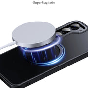 For Samsung Galaxy S23+ 5G 360 Rotating MagSafe Magnetic Skin Feel Phone Case(Black)