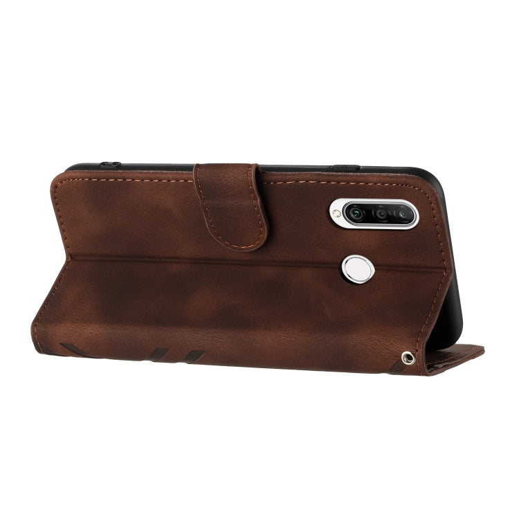 For Honor 20S Russia /20 lite Russia  Line Pattern Skin Feel Leather Phone Case(Coffee) - free shipping - PMC TechLife - Order now!