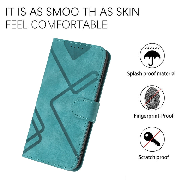 For Honor 70 Line Pattern Skin Feel Leather Phone Case(Light Blue) - free shipping - PMC TechLife - Order now!