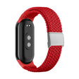For Xiaomi Mi Band 8 Adjustable Nylon Braided Steel Buckle Watch Band(Red) -  by PMC TechLife | Online Shopping South Africa | PMC TechLife