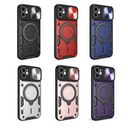 For iPhone 11 CD Texture Sliding Camshield Magnetic Holder Phone Case(Black)