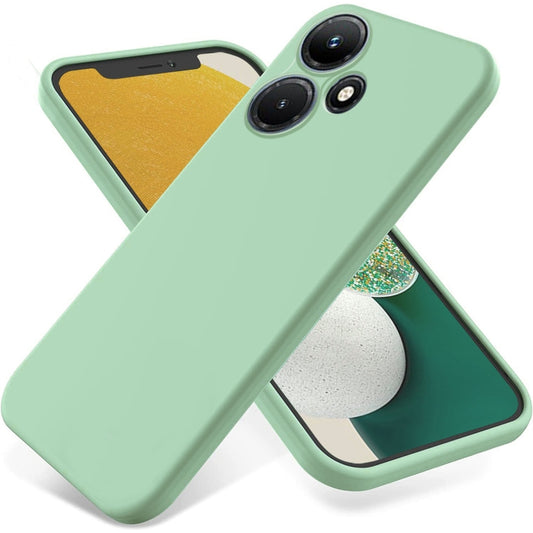 For Infinix Hot 30i Pure Color Liquid Silicone Shockproof Phone Case(Green) - Infinix Cases by PMC Jewellery | Online Shopping South Africa | PMC Jewellery | Buy Now Pay Later Mobicred