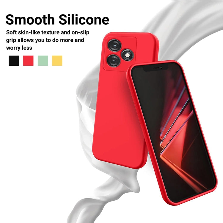 For Tecno Spark 10 4G / 10C 4G Pure Color Liquid Silicone Shockproof Phone Case(Red) - free shipping - PMC Jewellery - Order now!
